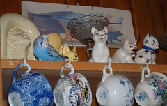 Blue in the hutch
