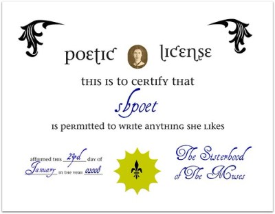 poetic license
