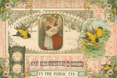 Green Paper Collage Challenge, June 2011