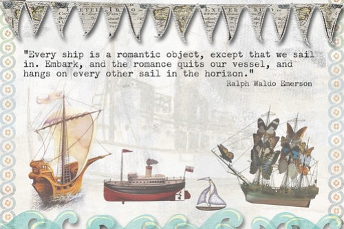 Boats/Ships, for Collage Obsession