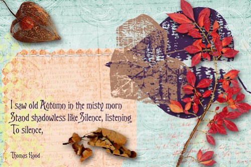 Autumn Leaves, for Sunday Postcard Art